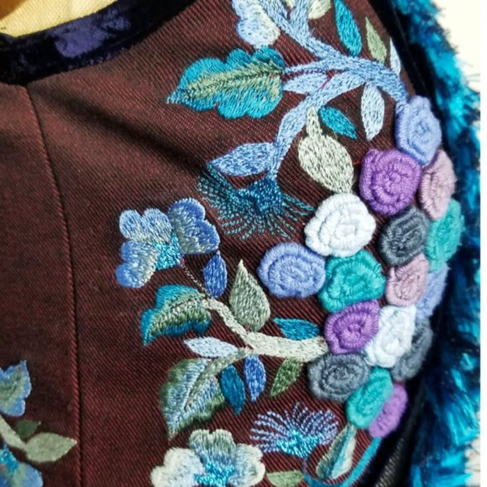 Minh Hanh Womens Couture Mini Dress Heavily Embellished - Picture 4 of 10